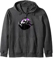 [DC Comics] Batman Batgirl Circle Portrait Zip Hoodie