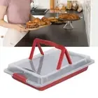 Baking Pan with Carry Lid Baking Sheet for Transport Serve Picnic Outdoor