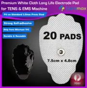 20 Electrode Pads for TENS Machine Massager Soft CLOTH CIRCULATION Unit XFT