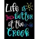 Life Is Better At The Creek: 2020 Weekly Planner One Year Calendar January - December