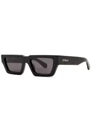 Off-white Manchester Rectangle-frame Sunglasses - Black ONE SIZE