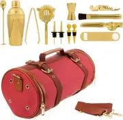 PISTIVO Professional Travel Bartender Kit, Bar Set with Portable Bag, Travel