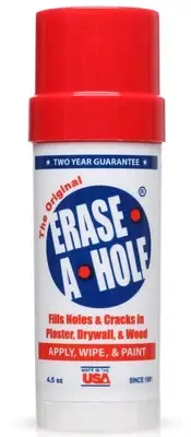 Erase-A-Hole Drywall Repair Putty Quick & Easy Hole Fill Apply Wipe Paint 4.5oz