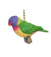 Tropic Rainbow Lory Lorikeet Parrot Ceiling Fan or Light Pull