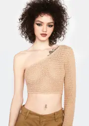 Party Hard Forever One Sleeve Knit Top
