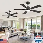 Fanbulous 2 Pack of 42 Ceiling Fans with Lights and Remote, Modern Low Profil