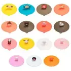 Tea Coffee Lids Cap Dustproof Leakproof Silicone Cup Cover Suction Cup Cover