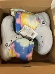 Crocs Classic Lined Neo Puff Boot Insulated Mineral Blue M4 W6 New w/Tags