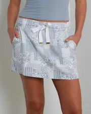 [Mooloola] Mooloola Women's Audrey Skirt in Patchwork Print White Size 4 4 Patchwork Print White