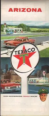 1962 Texaco Road Map: Arizona NOS