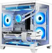 H.E. Gaming PC -AMD Ryzen 5 5600G 3.9GHz - RTX 4060 8GB -32GB DDR4 RAM -1TB M.2 NVMe +1TB SATA SSD-240 Liquid Cooler -WiFi &Bluetooth Ready -RGB Fans-Win 11 Pro Desktop Computer