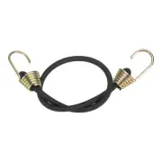 10Pcs Bungee Cord with Hooks 10" Rubber Bungee Cords for Outdoor, Black
