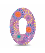 ExpressionMed Dexcom G6 Giant Daisies Patch 4 Pack