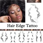 劉海紋身貼新款歐美網紅髮際線邊緣貼 HAIR EDGE TATTOO