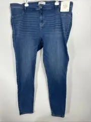 A&F Abercrombie & Fitch The Jean Legging Mid Rise Denim NWT Sz 37 (24L)
