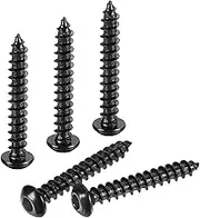 uxcell Hex Socket Self Tapping Screws, M6 x 40mm Carbon Steel Wood Screw 25pcs