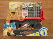 Imaginext Camp Cretaceous Dinosaur Hauler w/ Yaz Jurassic World NEW