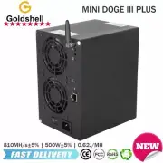 Goldshell MINI DOGE III PLUS Scrypt Miner 810MH/s 500W LTC DOGE Miner with PSU