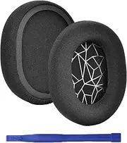 Adhiper Arctis 7 Earpads Replacement Earmuffs,Ear Cushions Compatible with Steelseries Arctis1/Arctis3/Arctis5/Arctis7/Arctis7P/Arctis9/Arctis9X /Arctis Pro/Arctis Prime Headphones,Earpads with Mesh,Noise Isolation Foam(Black+White)