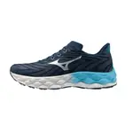 (男)【美津濃MIZUNO】WAVE SKY 8 一般型 緩震 慢跑鞋-深藍 J1GC240205