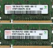 NEW 2GB 2x 1GB Kit Dell Inspiron 6000 9300 B120 DDR2 Laptop/Notebook RAM Memory