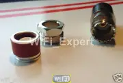 UHF Female PL259 clamp RG214 RG213 RG8 LMR400 RF Coax Cable Connector BEST USA