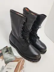 Bates 11460 Combat Military Boots Black Leather Men Size 11 Wide XWICW Goretex