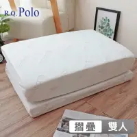 在飛比找momo購物網優惠-【R.Q.POLO】天絲完美釋壓透氣厚磅三折床墊 升級加厚8