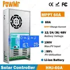 HIGH QUALITY 60A Amp MPPT Solar Charge Controller 12/24/36/48V Battery Regulator