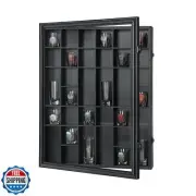 Sboitflmm 34 Shot Glass Display Case - Shot Glass Holder - Shot Glass Shelf W