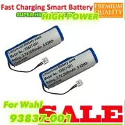 2x Battery for Wahl 93837-001 Magic Clip Cordless Designer Clipper Senior Cordle