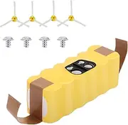 [Shentec] 5500mAh High Capacity 14.4V Battery Compatible with iRobot Roomba R3 500 600 700 800 900 Series 500 510 520 530 550 560 570 600 610 620 630 650 660 700 760 770 780 800 870 880 900, Ni-MH