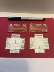 QTy 2 Sterling Quaker State Vintage Spot Check Service Reminders