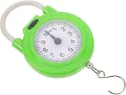 Healvian Luggage Weight Scale Handheld Luggage Scale Fish Scale Hanging Suitcase Scale Small Scale with Hook Portable Mechanical Fishing Scale for Outdoor Green