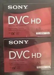 2 SONY Mini DV DVC HD 63 Min. Digital Video Cassette Tapes (New | Sealed)