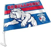 Licensed AFL Western Bulldogs CAR Flag Includes Pole