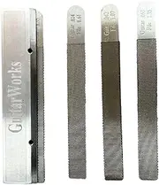 Rustproof Steel Guitar Nut Files 4PCS/Set Luthier Repair Tool Kit Ideal For Fret Crowning Perfect For Guitarists And Musicians