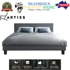 Artiss Double Bed Frame Grey NEO Modern Stylish Durable Home Bedroom Furniture