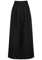 Casa Raki Alma Wide-leg Linen Trousers - Black - XS (UK6 / XS) XS (UK6 / XS)