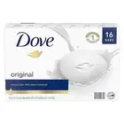 Dove Moisturizing Beauty Hand Face Body Bar Soap Original 3.75 oz, 16 Bars