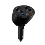Cigarette socket 2-wire extension USB car charger 12V 24V voltage measurement