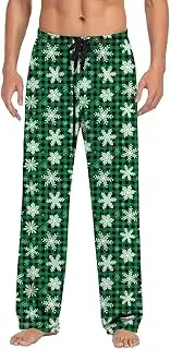 [Generic] Mens Relaxed Fit Pants Pajama Pants With Drawstring And Pockets Indoor House