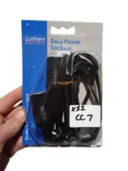 Lumen Australia Dual 12V Power Sockets 10 amp fuse protection LED indicator