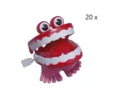 20x Wind up Chattering Chomping Dental Teeth Halloween Toy Novelty Party Favors