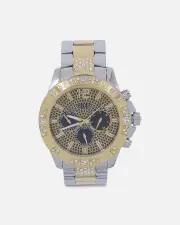 [GUESS MAINLINE] Guess Mainline Women's Majesty Crystal '40th Anniversary' Watch Gold - Size ONE ONE Gold