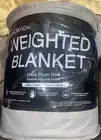 New! Altavida 12 lb Navy Microfiber Reversible Weighted Blanket