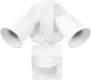 17000269 110-Degree 240 W Twin Head White Hardwired Motion Sensor Security Flood