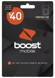 Boost $40 Prepaid SIM Trio Starter Kit Data 28 Day Expiry Mobile 5G