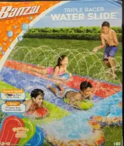 Banzai Triple Racer 16ft. Water Slide with 3 Bodyboards