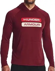 [Under Armour] Men's Velocity Wordmark Long Sleeve Hoodie